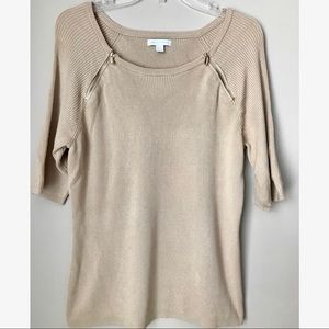 New York & Company Zipper Detail Top - Size XL